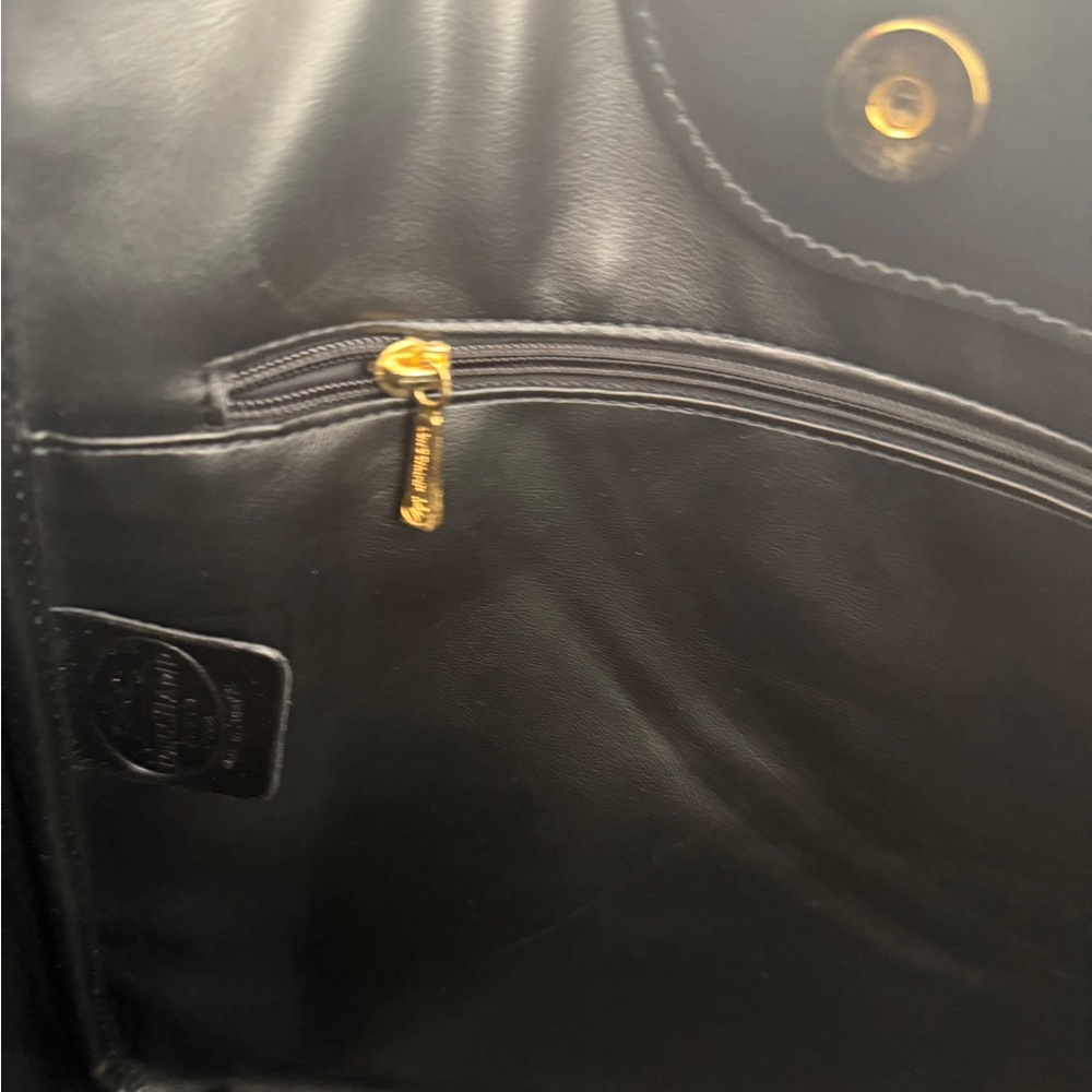Longchamp Black Leather 90s Tote Shoulder Bag - Picture 6 of 7